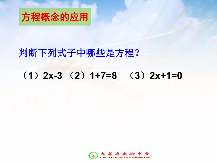 人教版七年级上册311一元一次方程教学课件_第4页