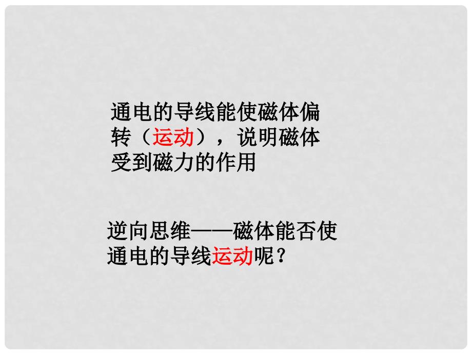 九年级物理全册 17.3 科学探究 电动机为什么会转动课件 （新版）沪科版_第3页