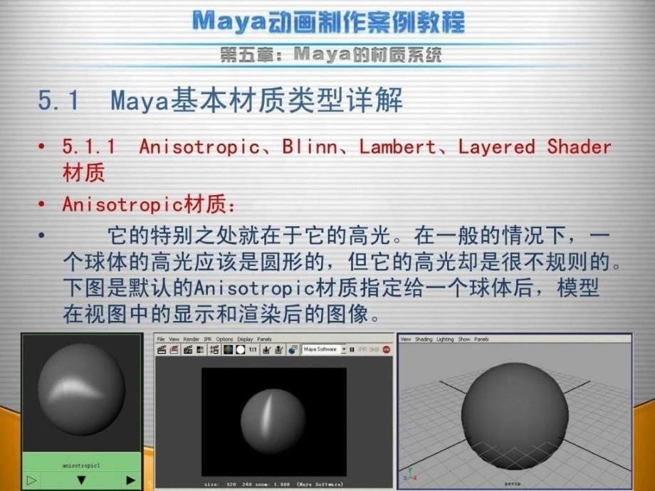 Maya教程第5章maya的模型材质贴图.ppt_第5页