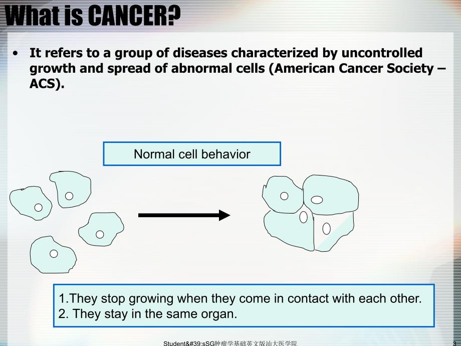 Student&amp;#39;sSG肿瘤学基础英文版汕大医学院免课件_第3页