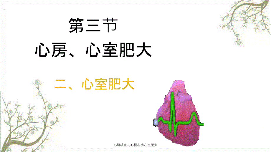 心肌缺血与心梗心房心室肥大_第1页