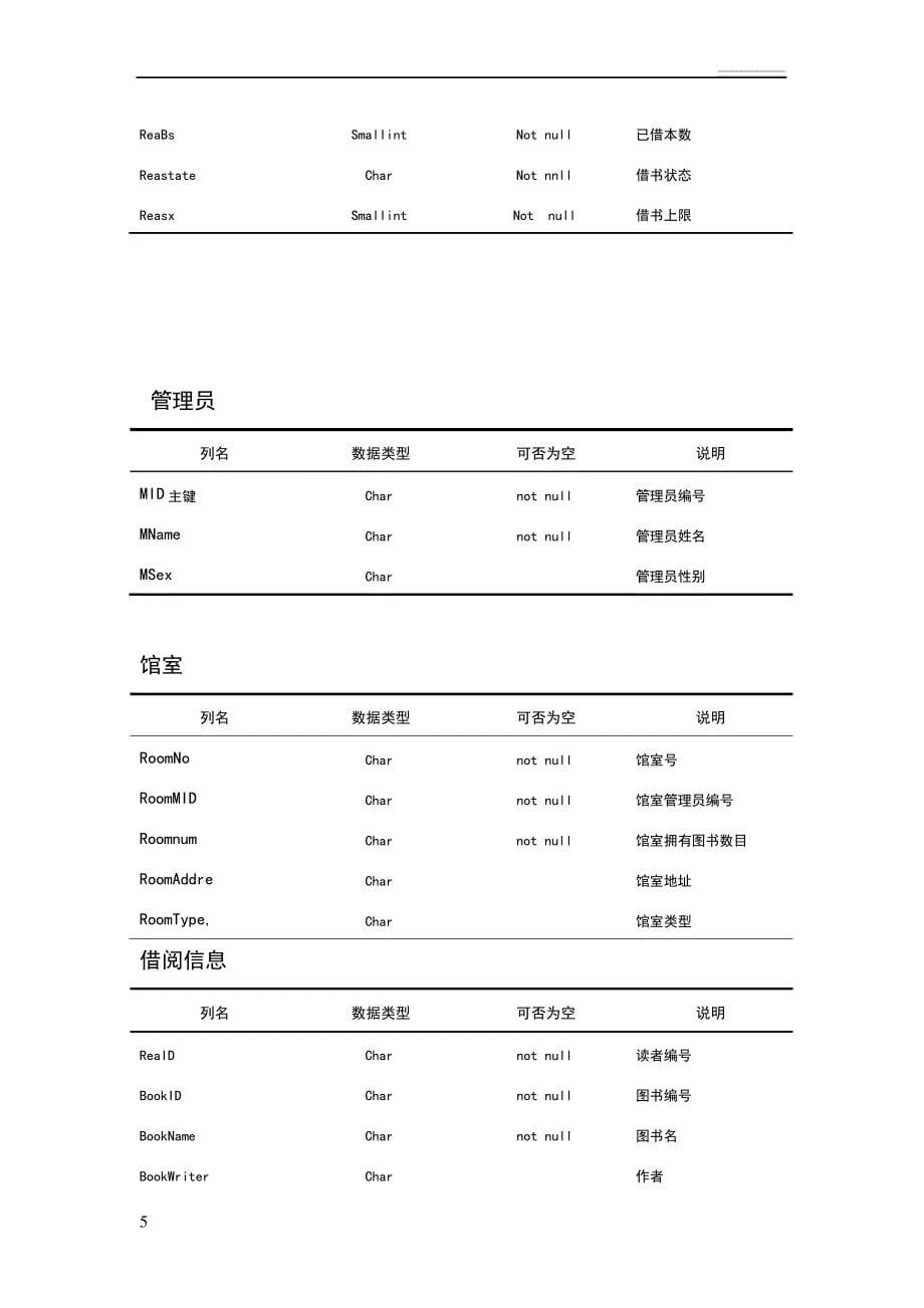 图书馆借阅系统数据库设计_第5页