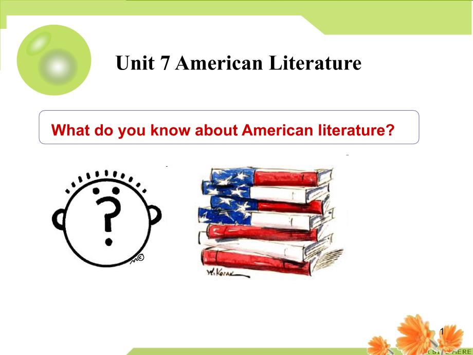 Unit7AmericanLiteraturePPT优秀课件_第1页