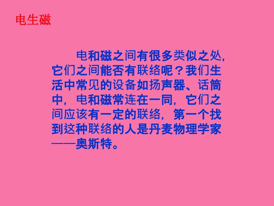 人教版物理第二十章电与磁电生磁ppt课件_第4页