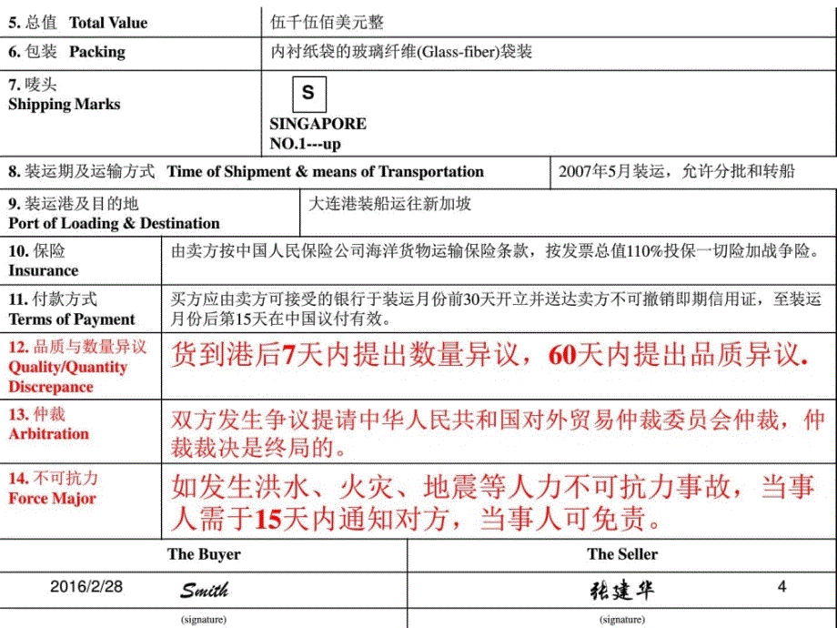 检验、索赔、仲裁和不可抗力_第4页