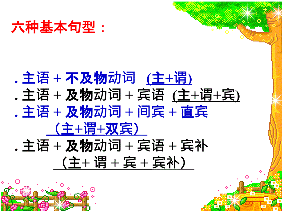 种基本句型主谓宾主系表等.ppt_第1页