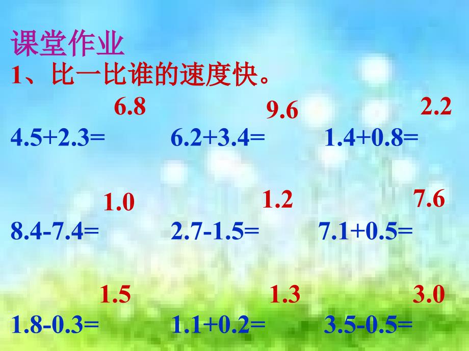 三年级数学简单的小数加减法教学课件_第3页