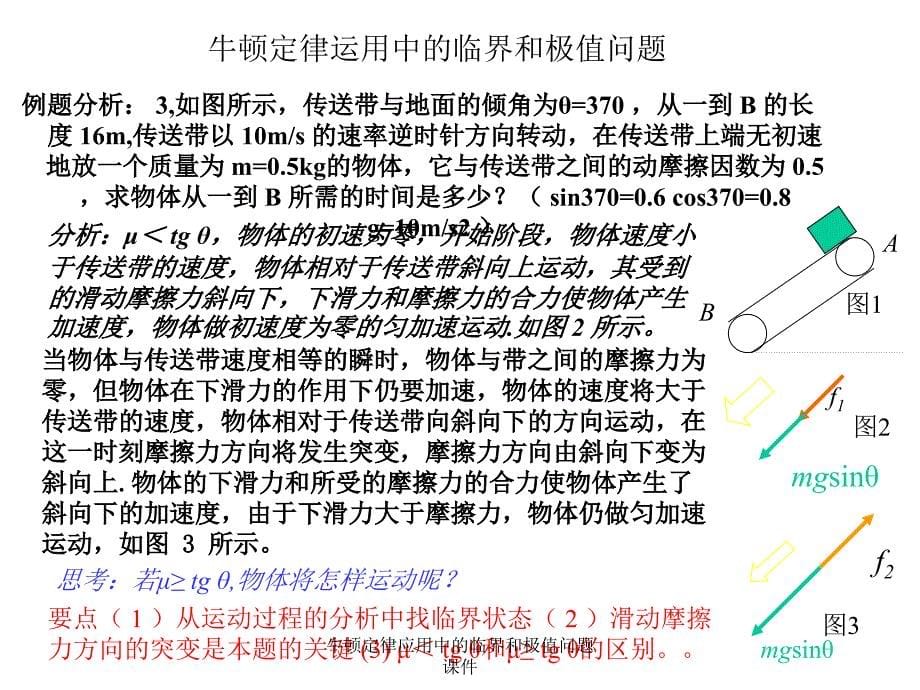 牛顿定律应用中的临界和极值问题课件_第5页