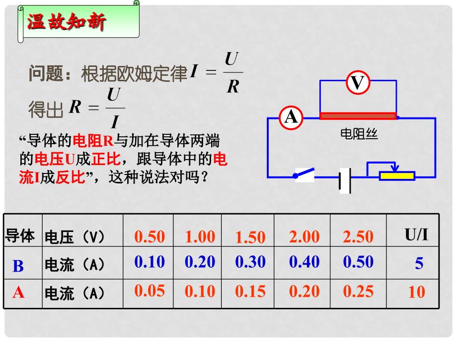 河北师大附中高中物理 第二章第六节 导体的电阻精品课件 新人教版选修31_第3页