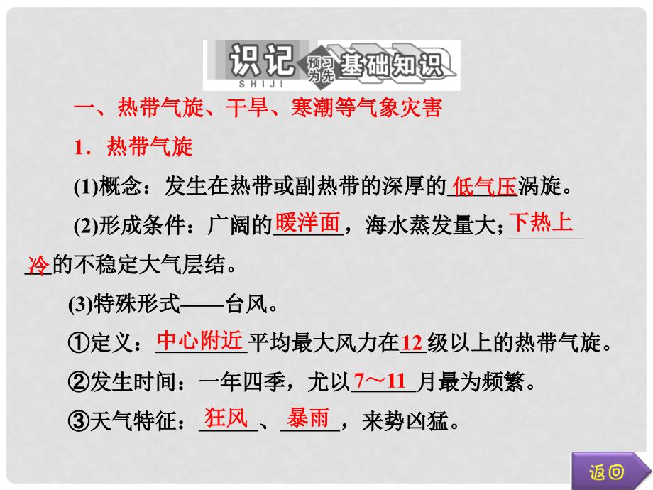 高中地理 第一章 第二节 主要自然灾害的形成与分布课件 新人教版选修1_第4页