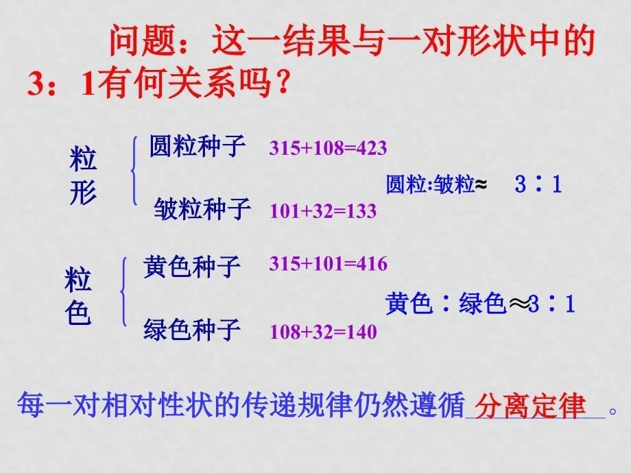 第二节孟德尔的豌豆杂交试验（二）._第5页