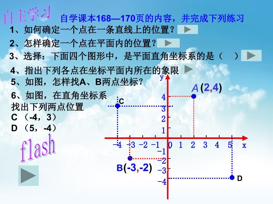 最新【青岛版】数学七年级下册：14.2平面直角坐标系ppt课件3_第4页