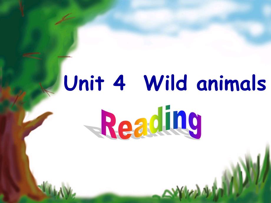 牛津初中英语课件Unit 4 Wild animals_第1页