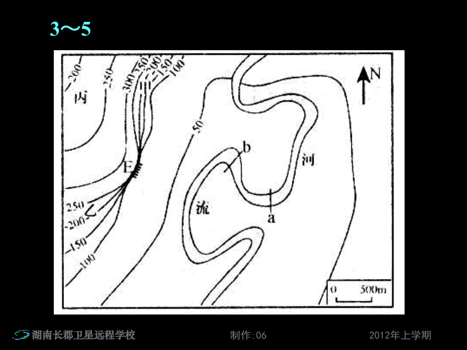 120619高二地理等高线地形图练习讲评(课件)_第3页