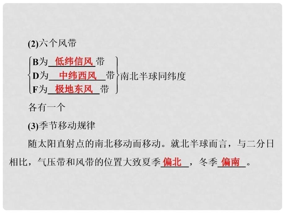 解密高考高考地理一轮复习 第一部分 自然地理 第二章 地球上的大气 第2讲 气压带和风带课件_第5页