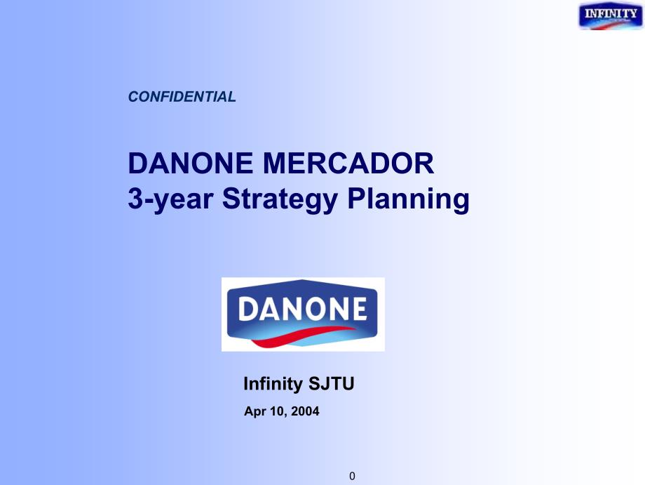 DANONE MERCADOR 3year Strategy Planning_第1页