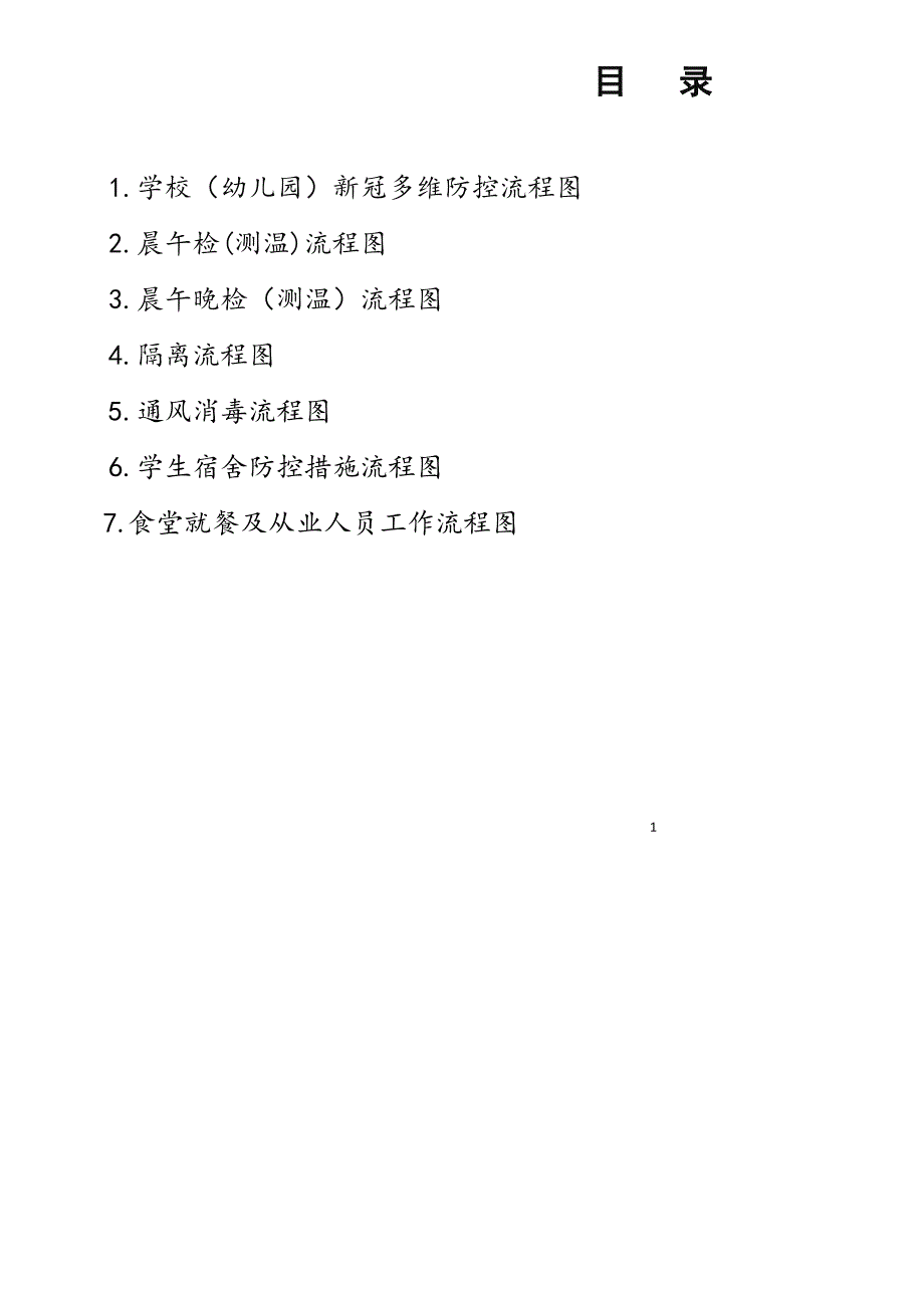 学校新冠疫情防控全套流程图_第1页