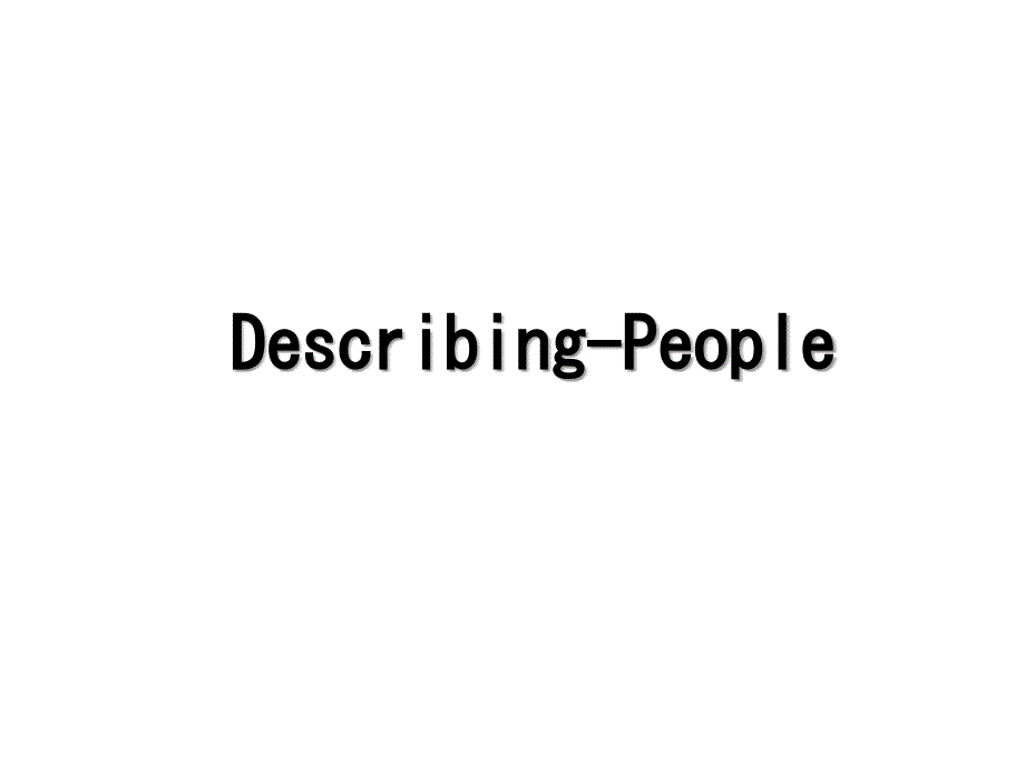 DescribingPeople_第1页