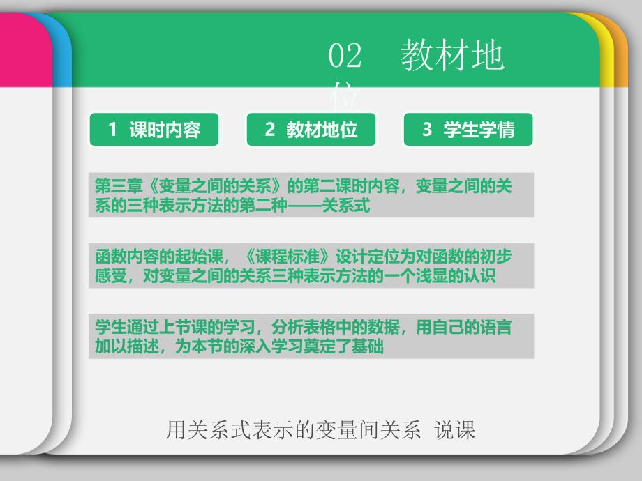 用关系式表示的变量间关系说课_第3页