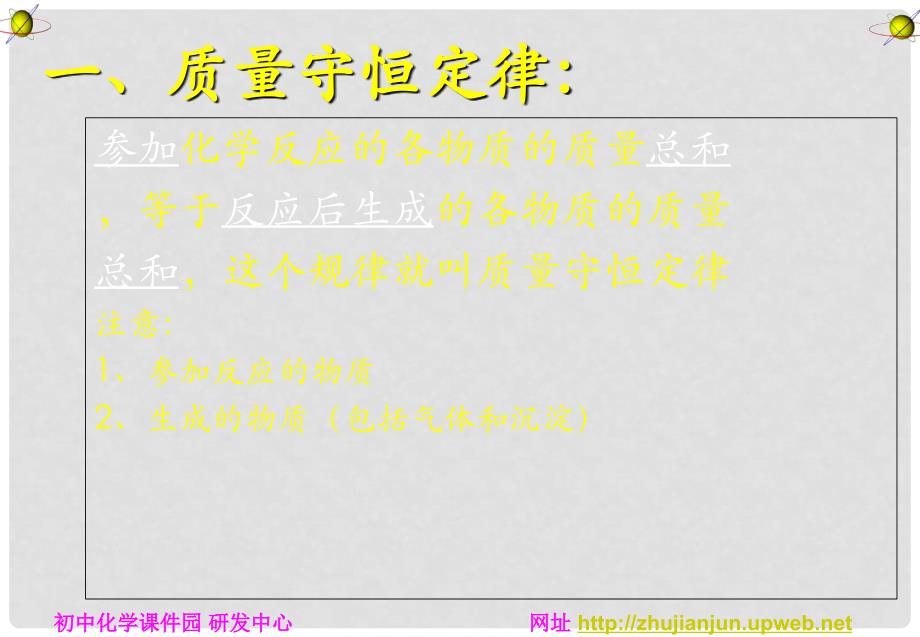 季九年级化学上册 课题1 质量守恒定律2课件 人教新课标版_第3页