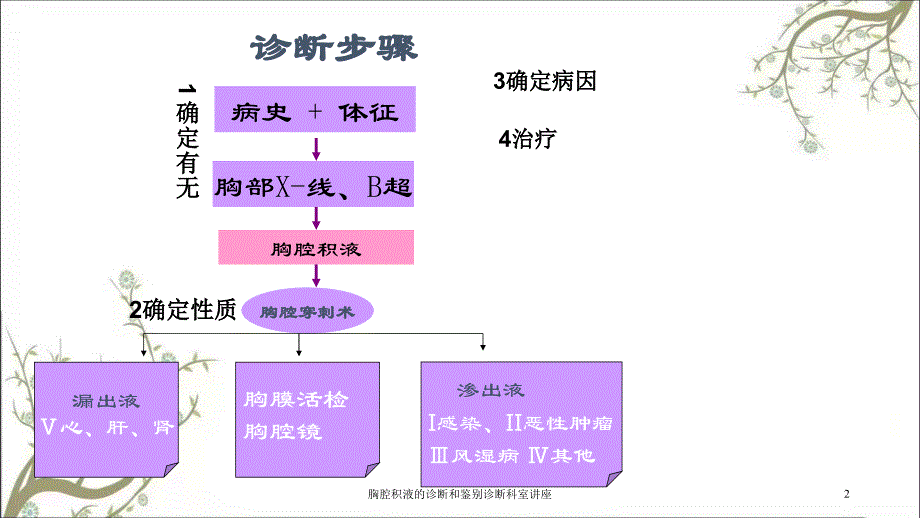 胸腔积液的诊断和鉴别诊断科室讲座课件_第2页