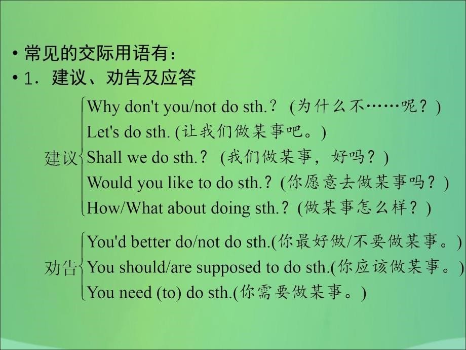 广东专用中考英语总复习第2部分语法专题复习专题十六情景交际课件人教新目标版_第5页