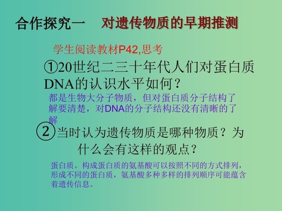 高中生物《3.1 DNA是主要的遗传物质》课件 新人教版必修2 .ppt_第5页