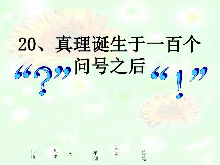 人教新课标版小学六下《真理诞生于一百个问之后》课件1(1)2_第1页