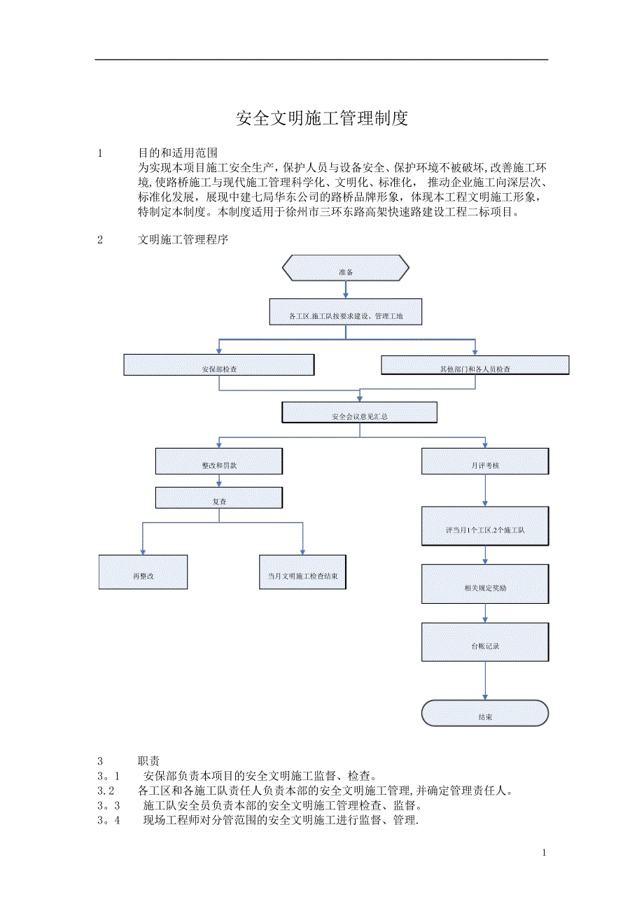 文明施工安全管理制度(完成)_第1页