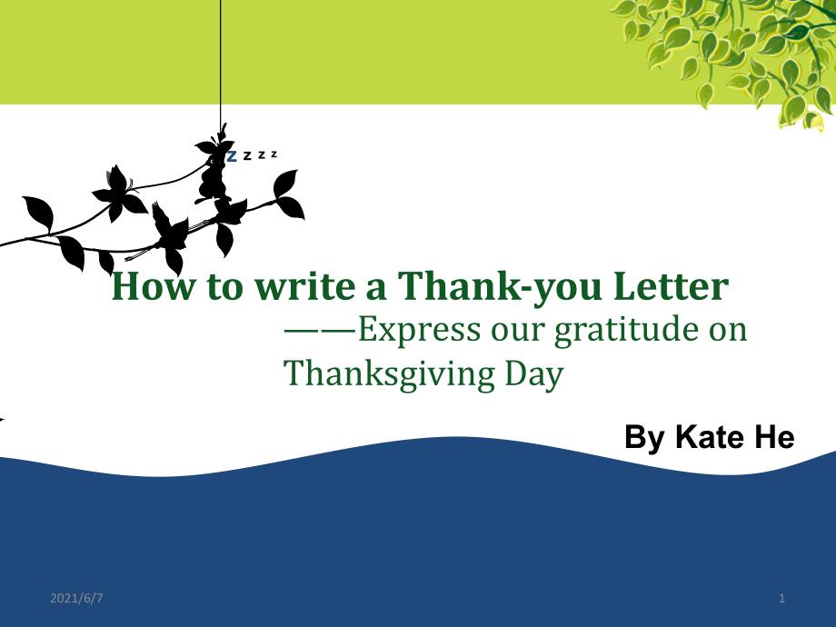 HowtowriteaThankyouLetterPPT课件_第1页