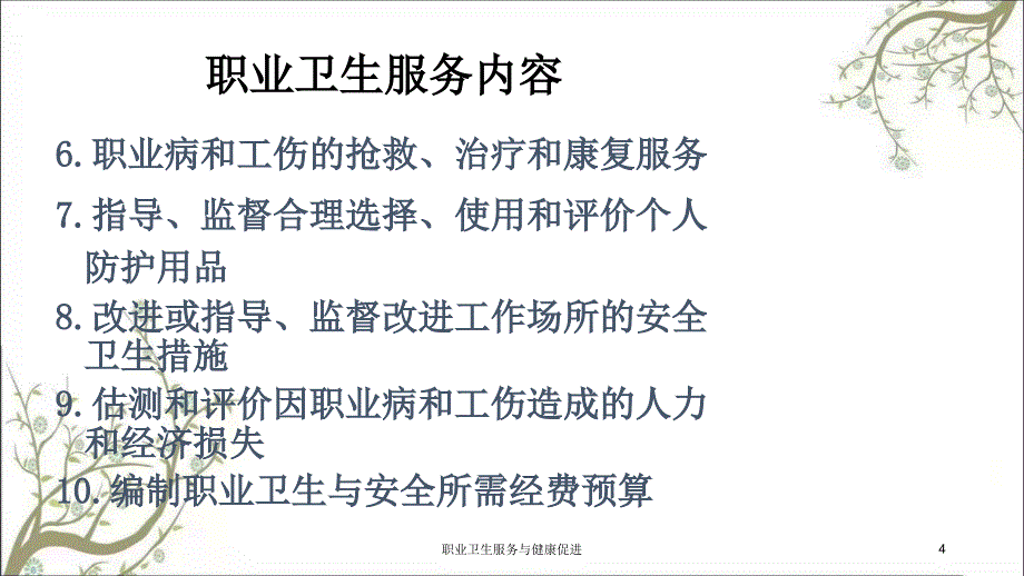 职业卫生服务与健康促进课件_第4页