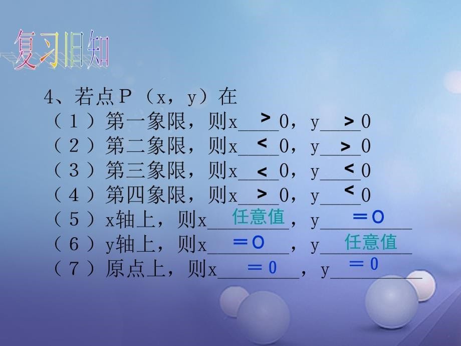 2017秋八年级数学上册 11.1 平面内点的坐标（2）教学课件 （新版）沪科版_第5页