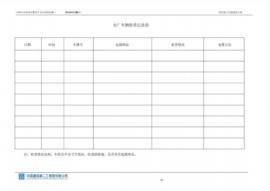 绿色施工检查记录附表_第2页