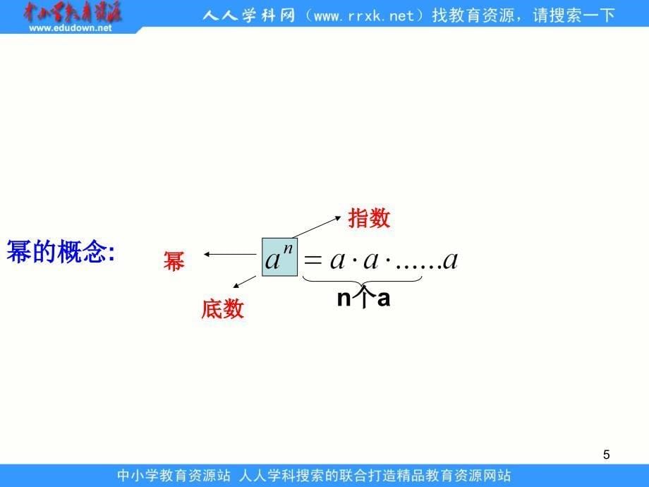 在职数学基础模块上册实数指数幂及其运算法则ppt演示课件_第5页