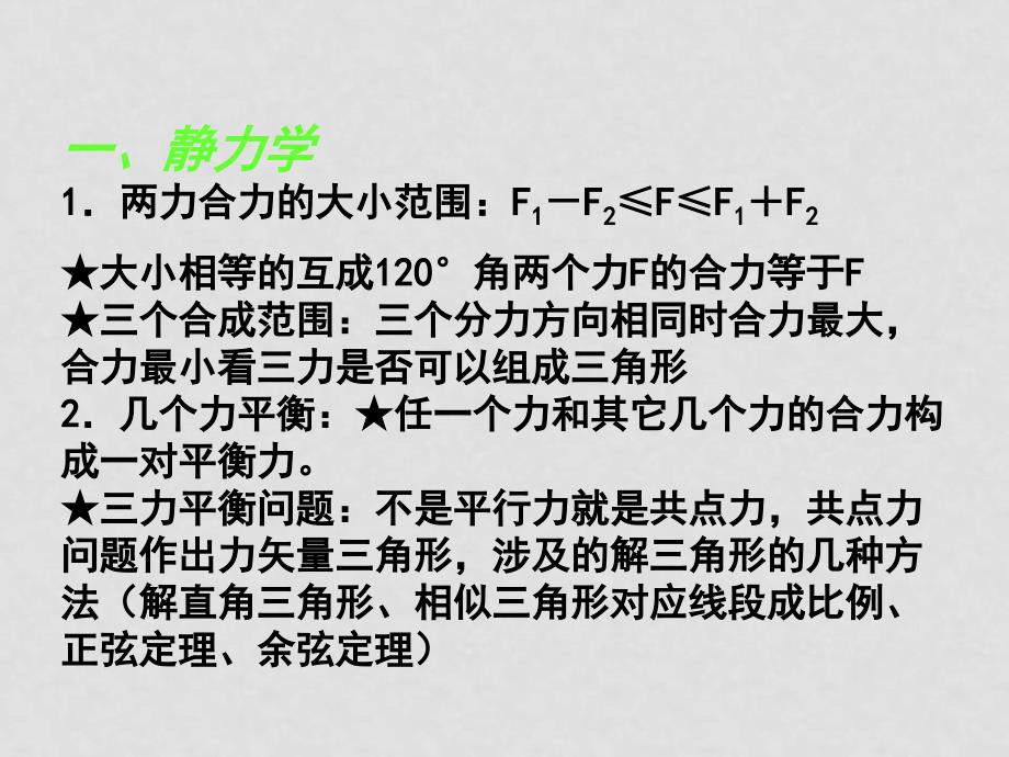 08年高考物理考前重要知识点回放课件_第2页