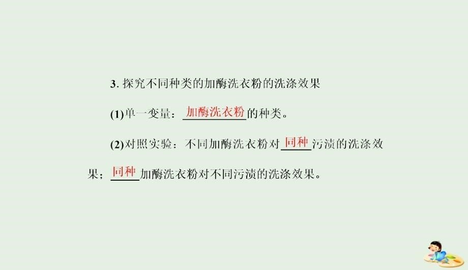 高中生物专题4课题2探讨加酶洗衣粉的洗涤效果课件新人教版选修10419379_第5页