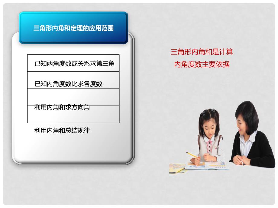 八年级数学上册 11 三角形 三角形内角和定理的应用课件 （新版）新人教版_第4页