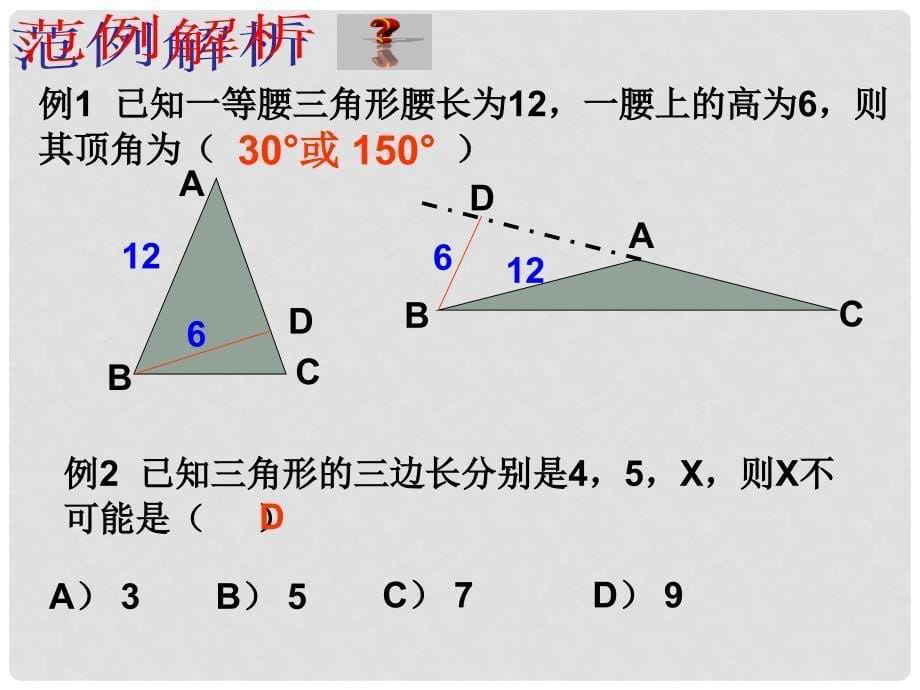 中考数学总复习三 角 形课件_第5页