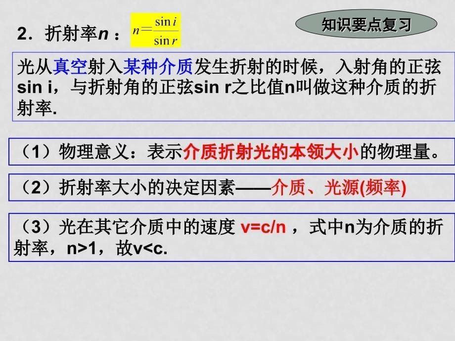 第一节光的折射和全反射公开课_第5页