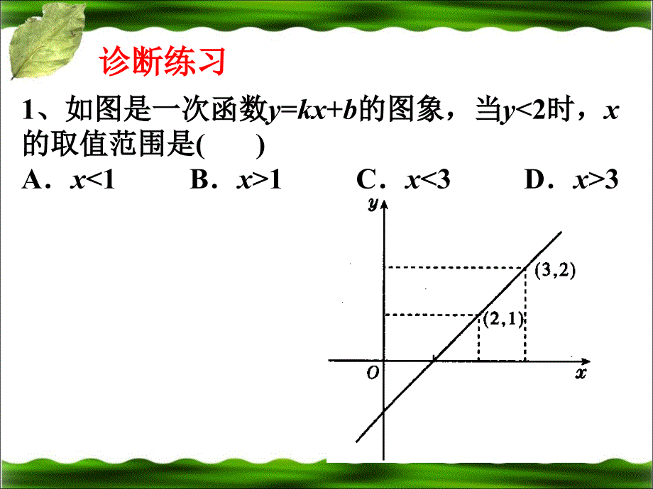 《一元一次不等式与一次函数》2_第2页