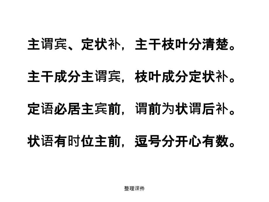 讲解主谓宾定状补简单易懂优秀_第5页