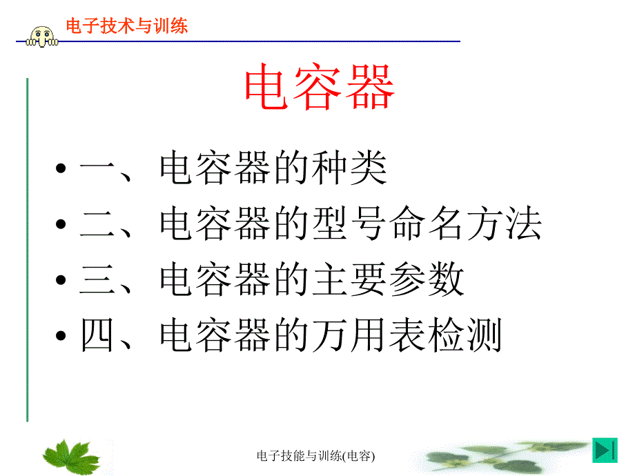 电子技能与训练电容课件_第2页