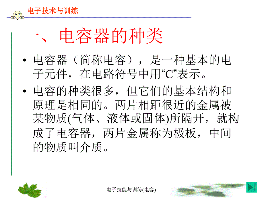 电子技能与训练电容课件_第3页