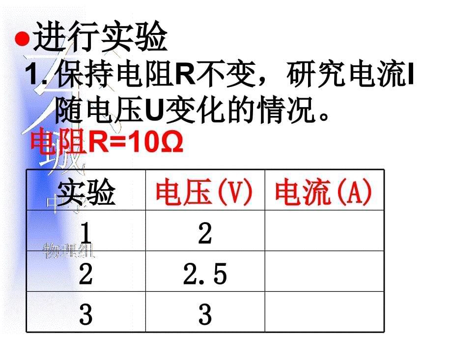 初中三年级物理上册第十二章探究欧姆定律122探究欧姆定律第一课时课件_第5页