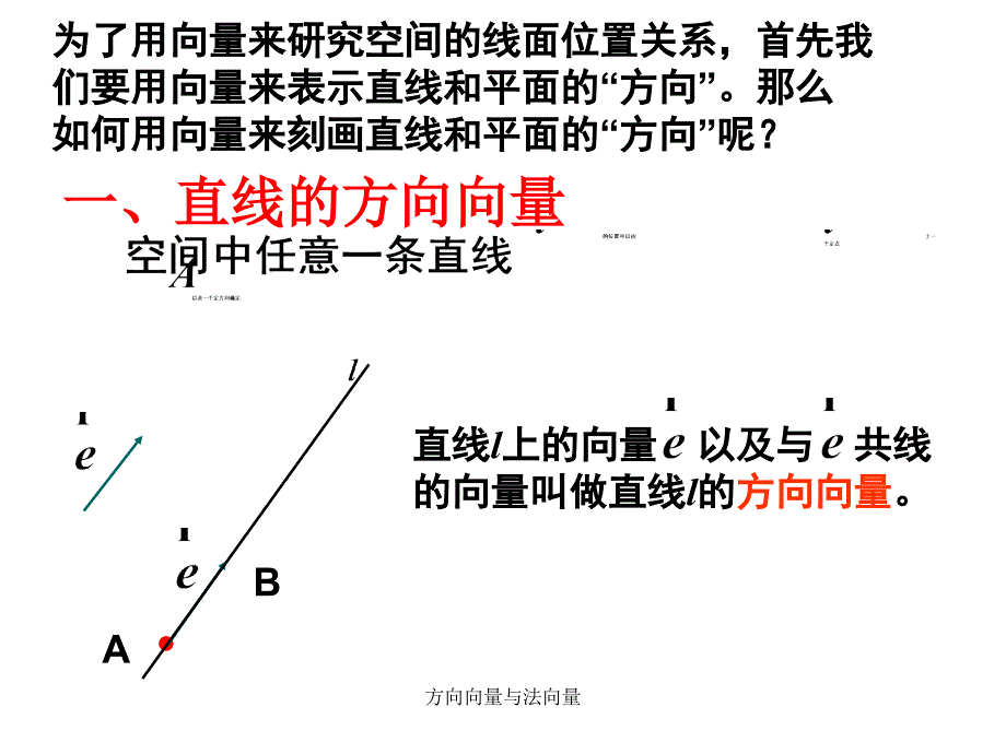 方向向量与法向量课件_第3页