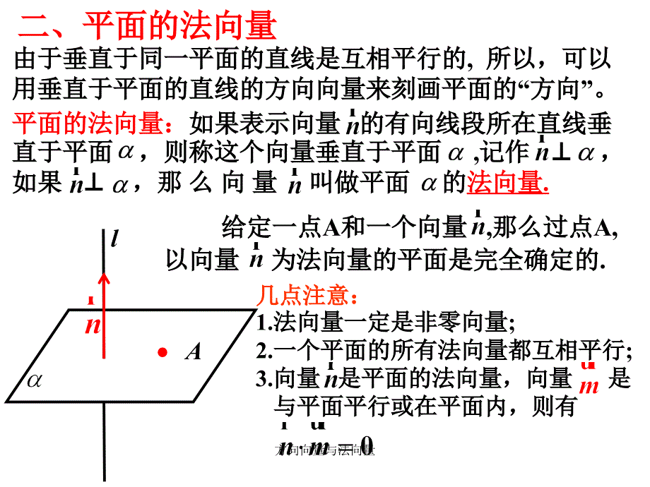 方向向量与法向量课件_第4页