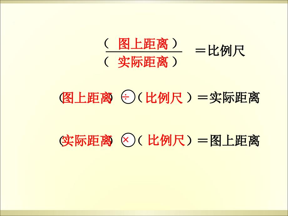 青岛版六年级下册第四单元信息窗3用比例尺求图上距离_第3页