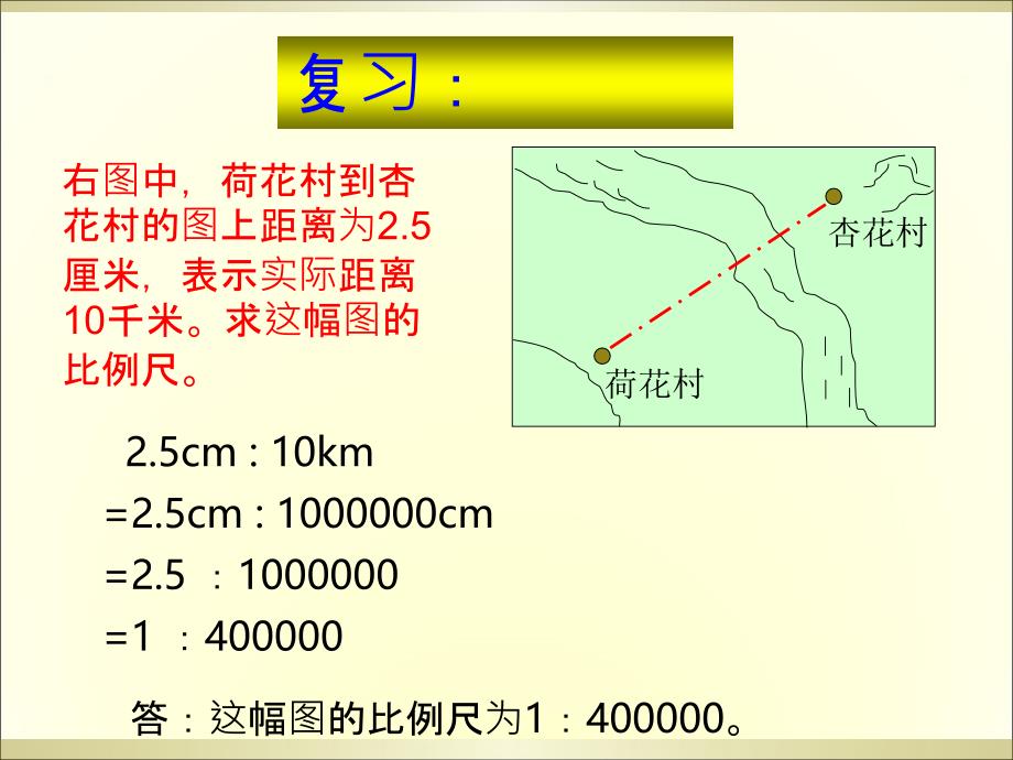 青岛版六年级下册第四单元信息窗3用比例尺求图上距离_第4页