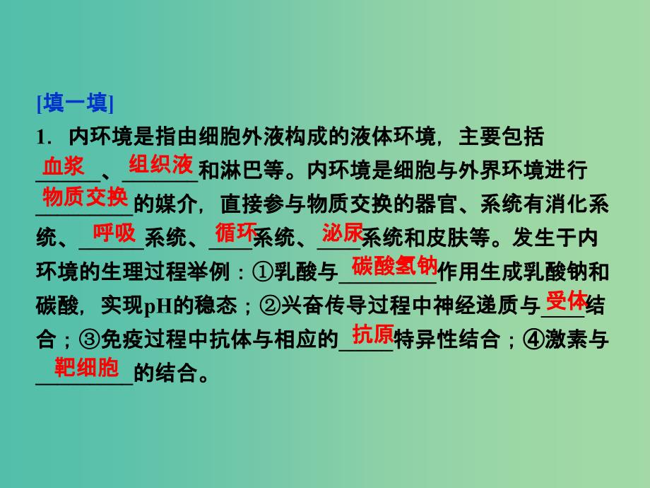 高考生物二轮复习 第二部分 高分提能策略 二 教材依纲回扣（5.2）人体的稳态与免疫课件.ppt_第2页