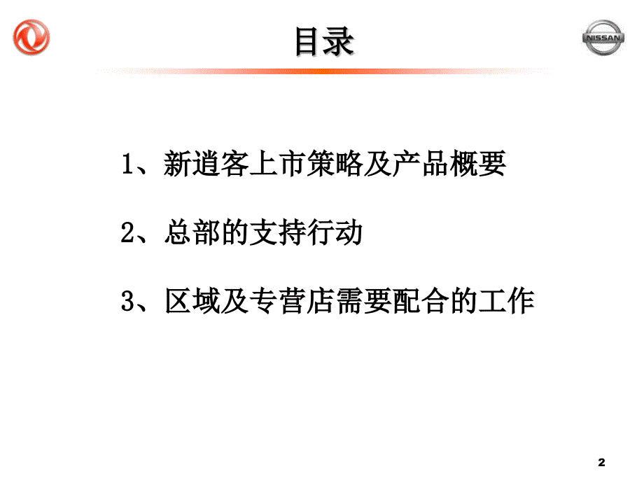 2010年东风日产新逍客上市专营店工作指引_第2页